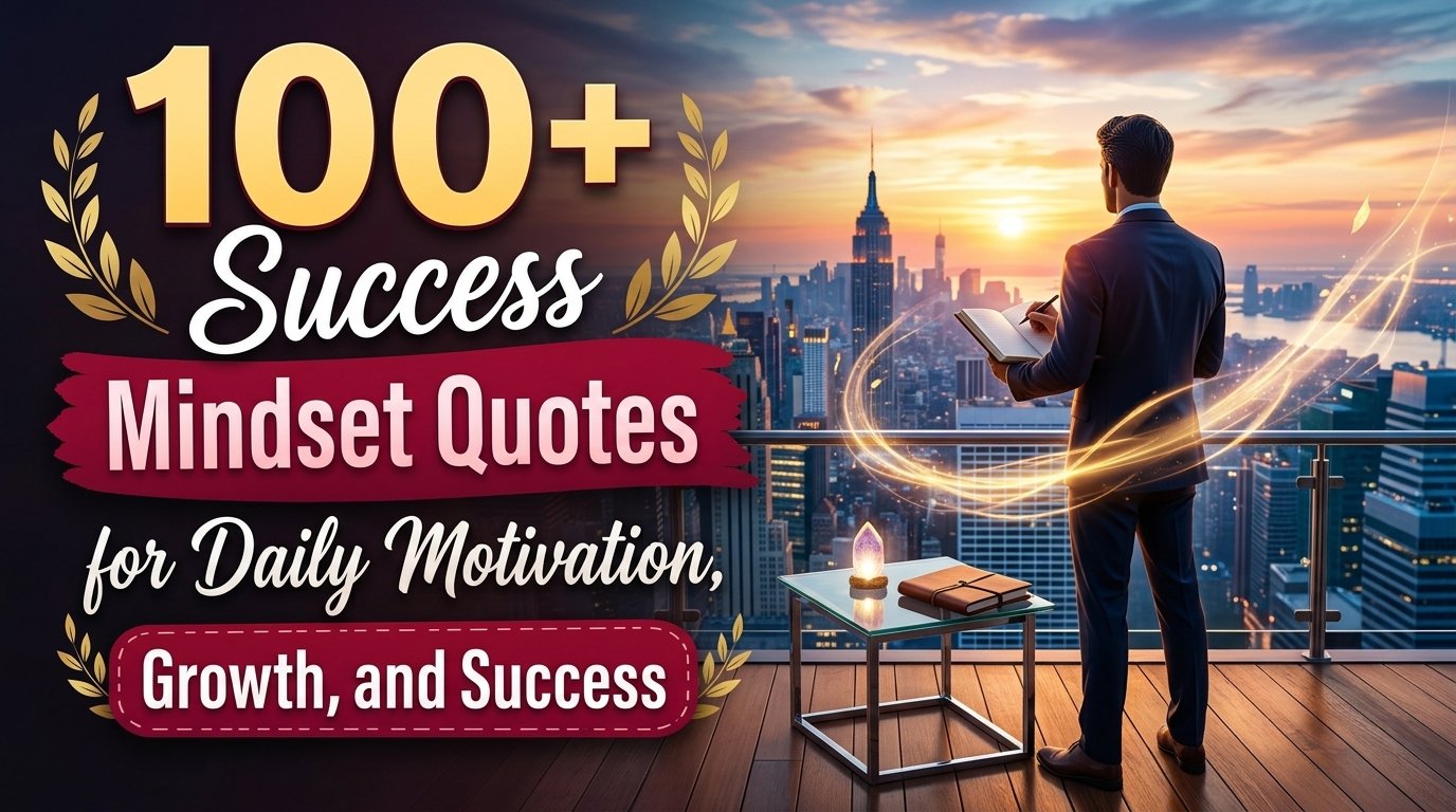 100+ Success Mindset Quotes for Daily Motivation, Growth, and Success