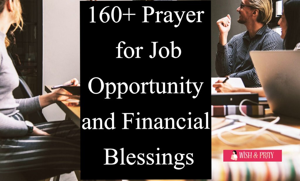 160+ Prayer for Job Opportunity and Financial Blessings