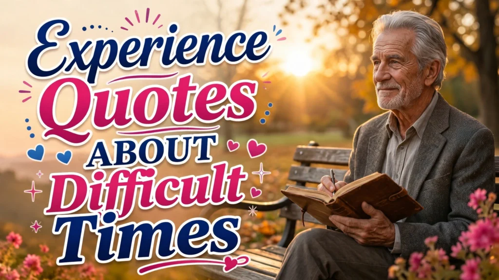 Experience Quotes About Difficult Times