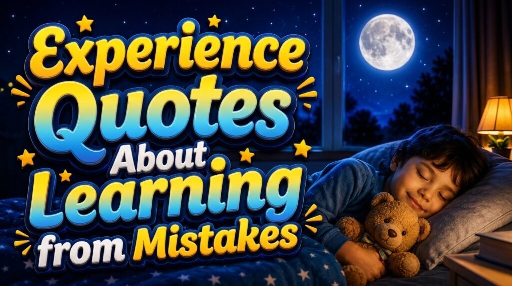 Experience Quotes About Learning from Mistakes