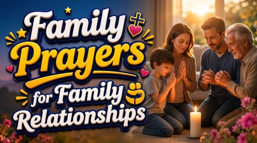 Family Prayers for Family Relationships