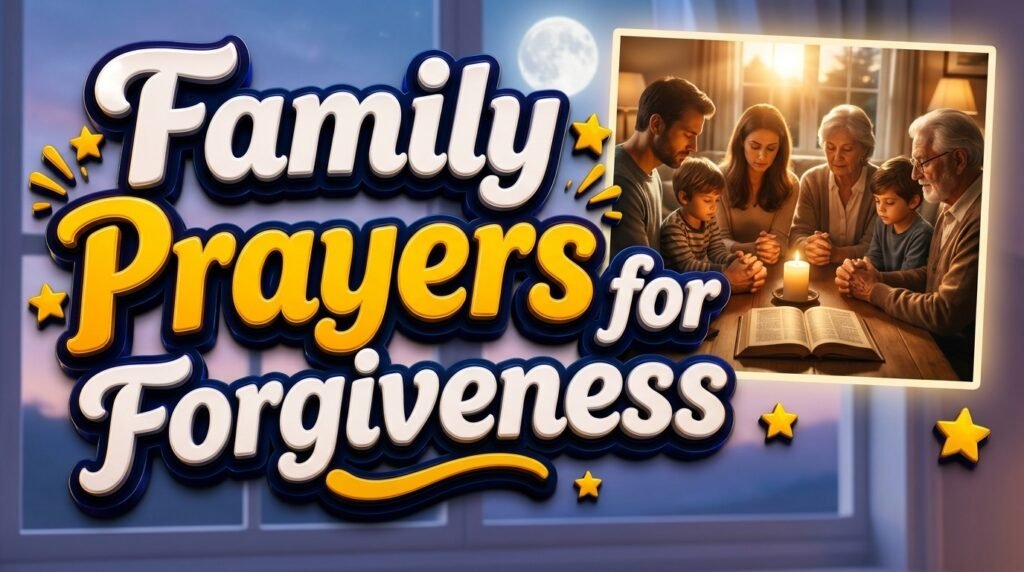 Family Prayers for Forgiveness