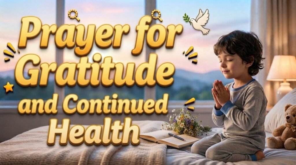 Prayer for Gratitude and Continued Health