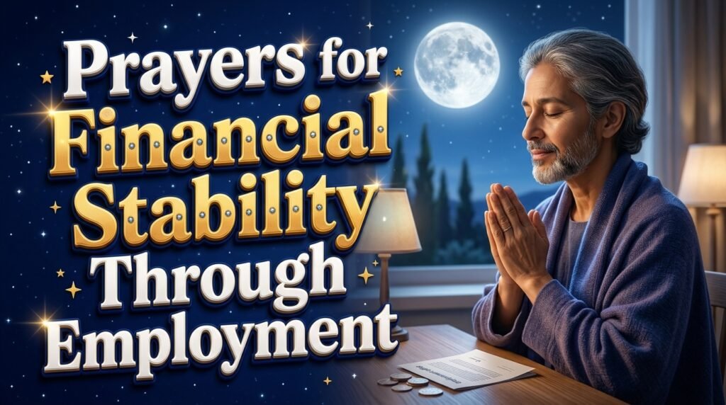 Prayers for Financial Stability Through Employment