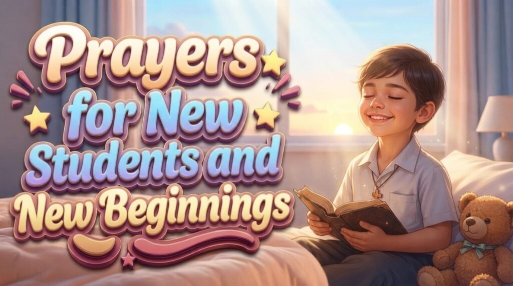 Prayers for New Students and New Beginnings