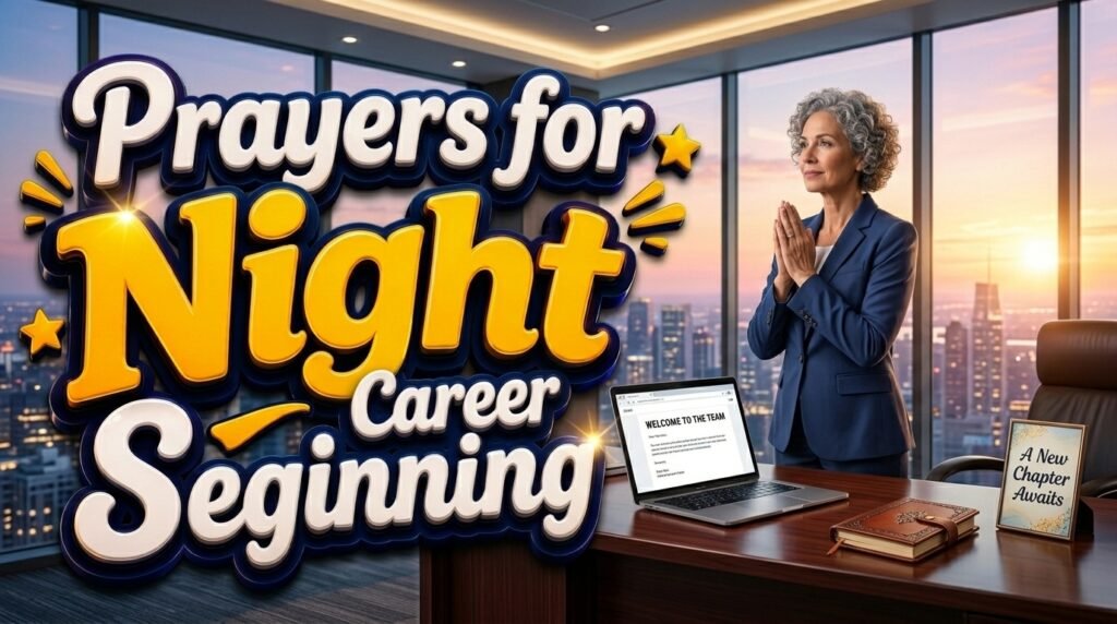 Prayers for a New Career Beginning
