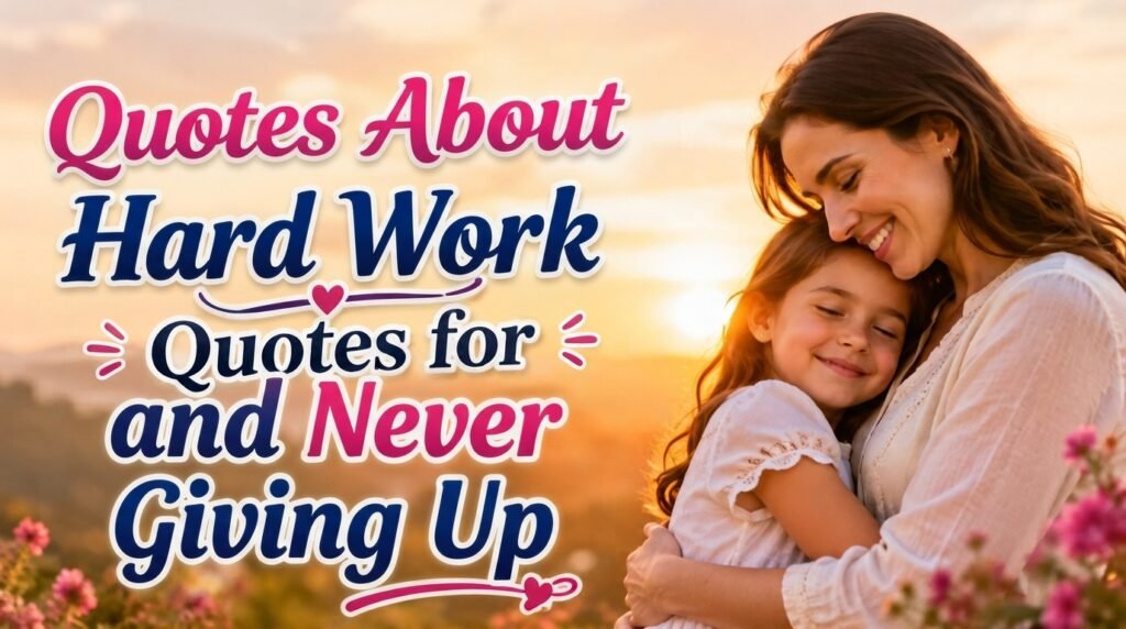 Quotes About Hard Work and Never Giving Up