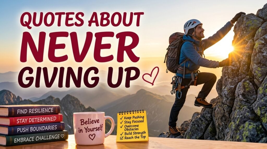 Quotes About Never Giving Up