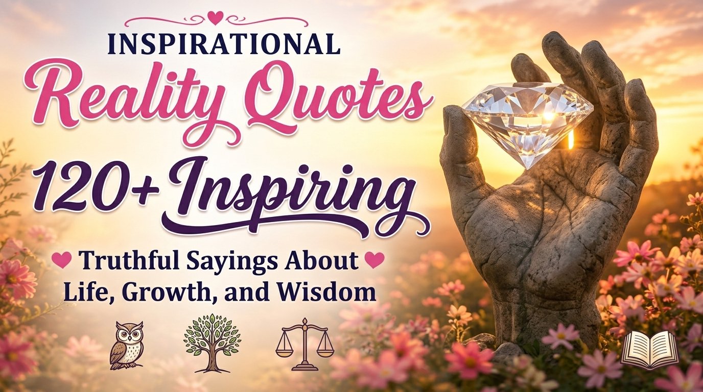 Reality Quotes 120+ Inspiring Truthful Sayings About Life, Growth, and Wisdom