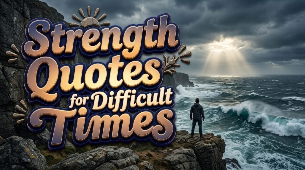 Strength Quotes for Difficult Times