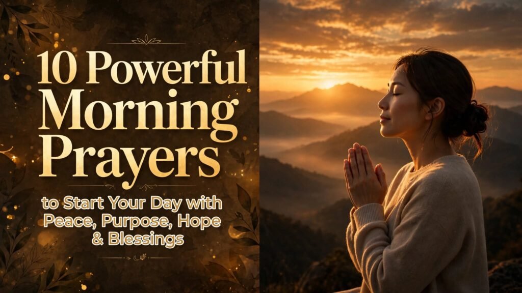10 Powerful Morning Prayers to Start Your Day with Peace, Purpose, Hope & Blessings