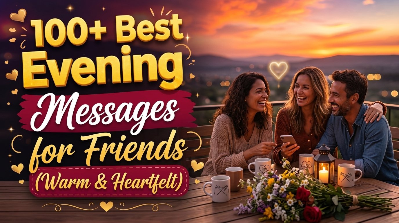 100+ Best Good Evening Messages for Friends (Warm & Heartfelt)