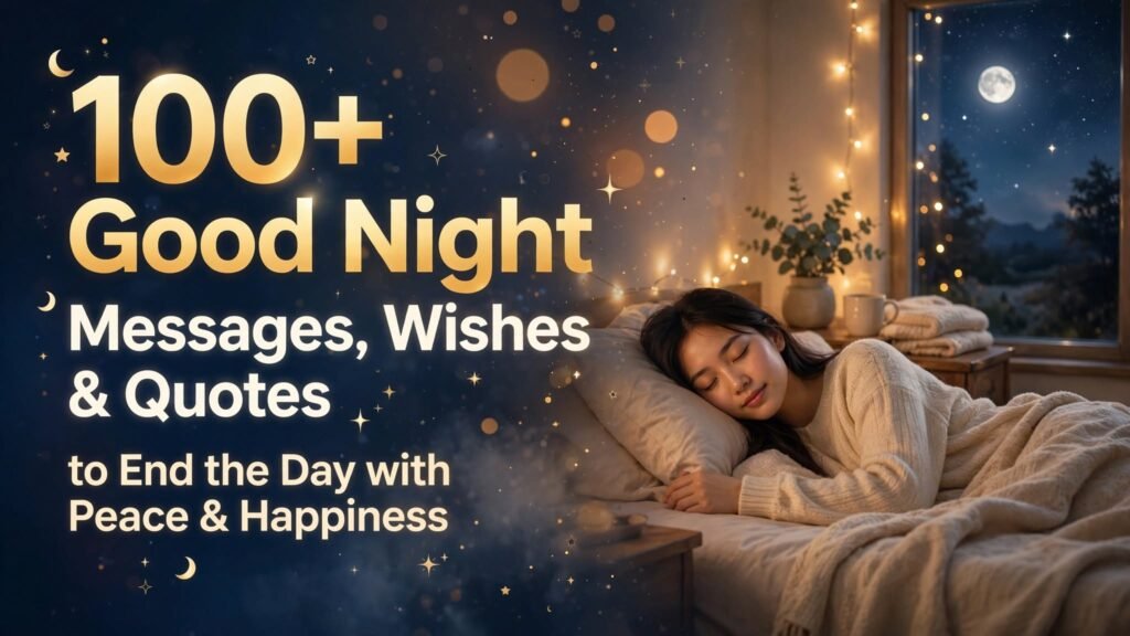 100+ Good Night Messages, Wishes & Quotes to End the Day with Peace & Happiness (Seo)