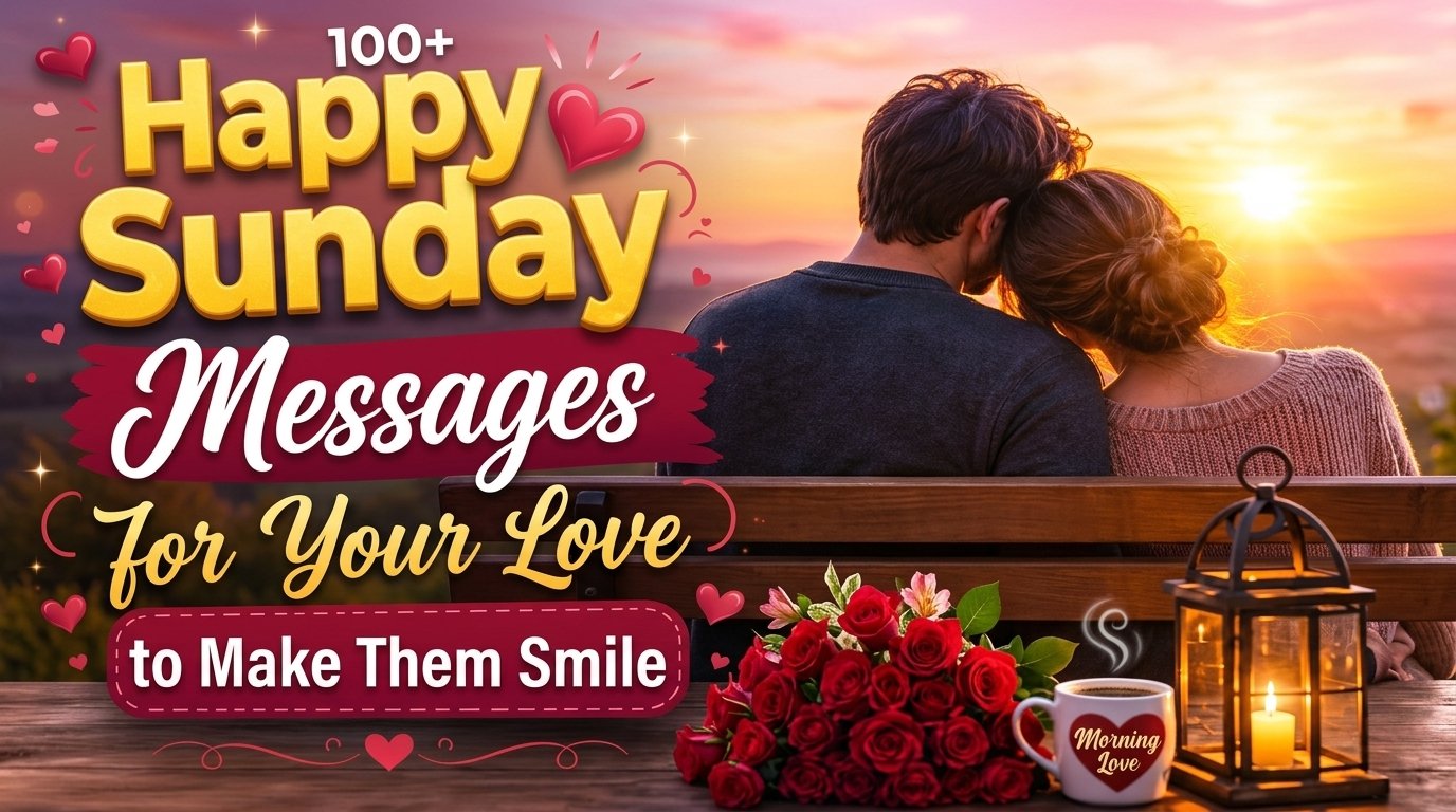 100+ Happy Sunday Messages for Your Love to Make Them Smile