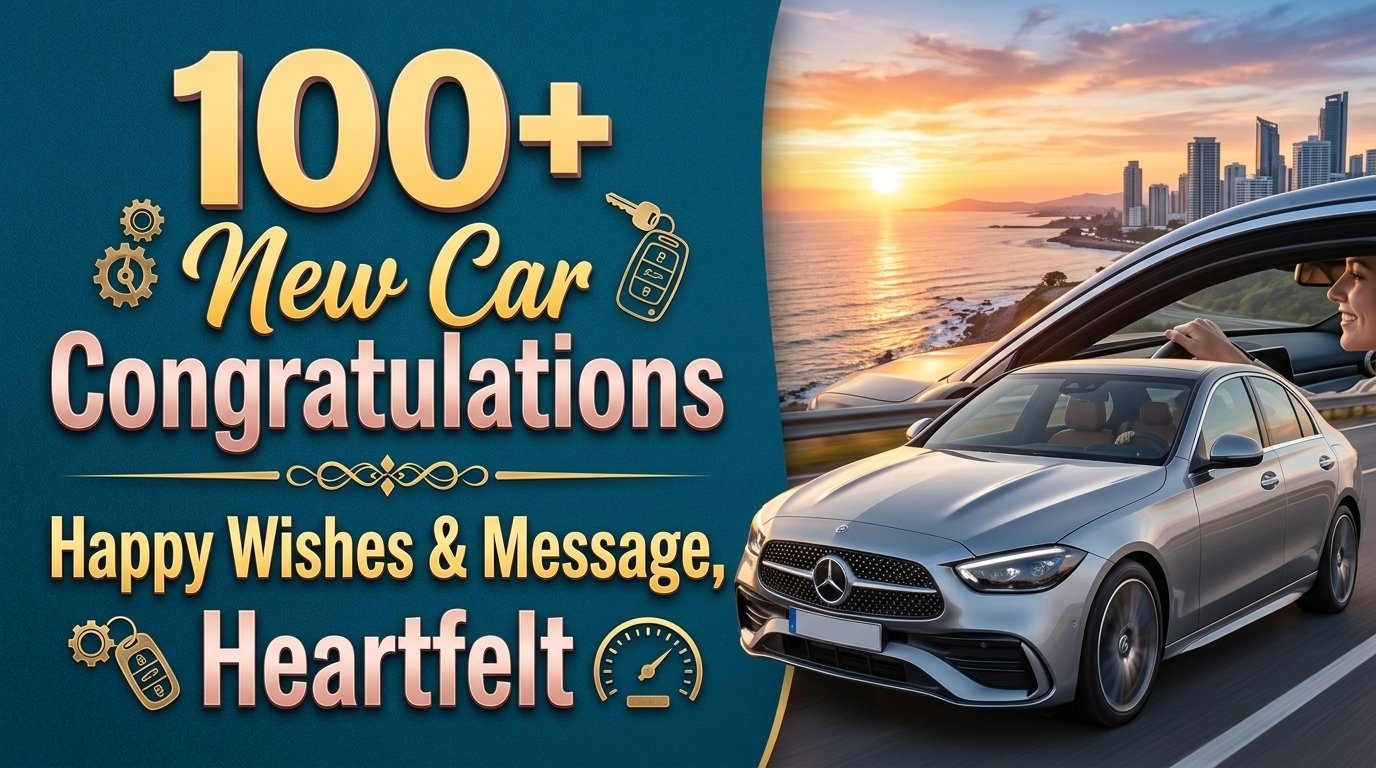 100+ New Car Congratulations Happy Wishes & Message, Heartfelt