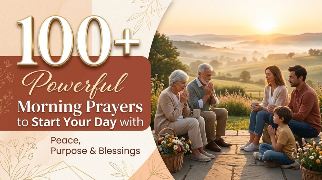 100+ Powerful Morning Prayers to Start Your Day with Peace, Purpose & Blessings #Seo