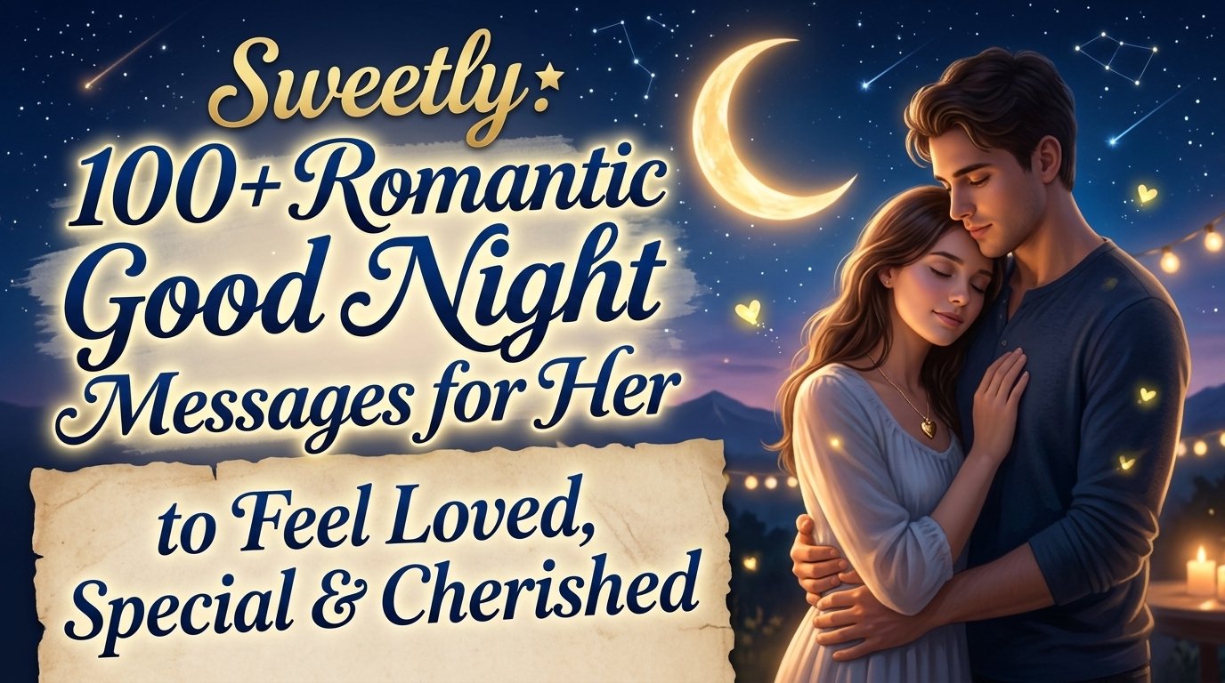 100+ Romantic Good Night Messages for Her to Feel Loved, Special & Cherished