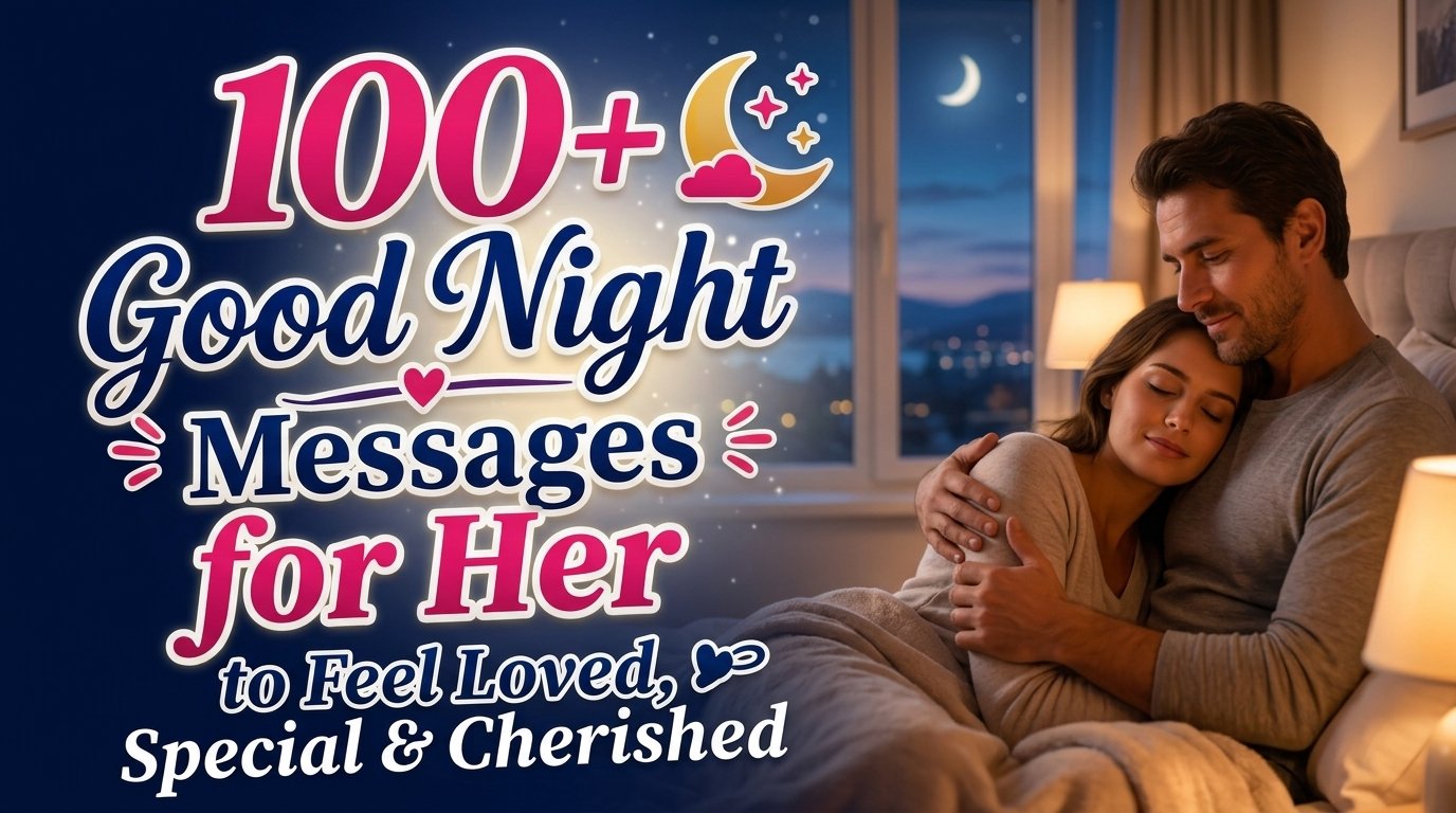 100+ Romantic Good Night Messages for Her to Feel Loved, Special & Cherished