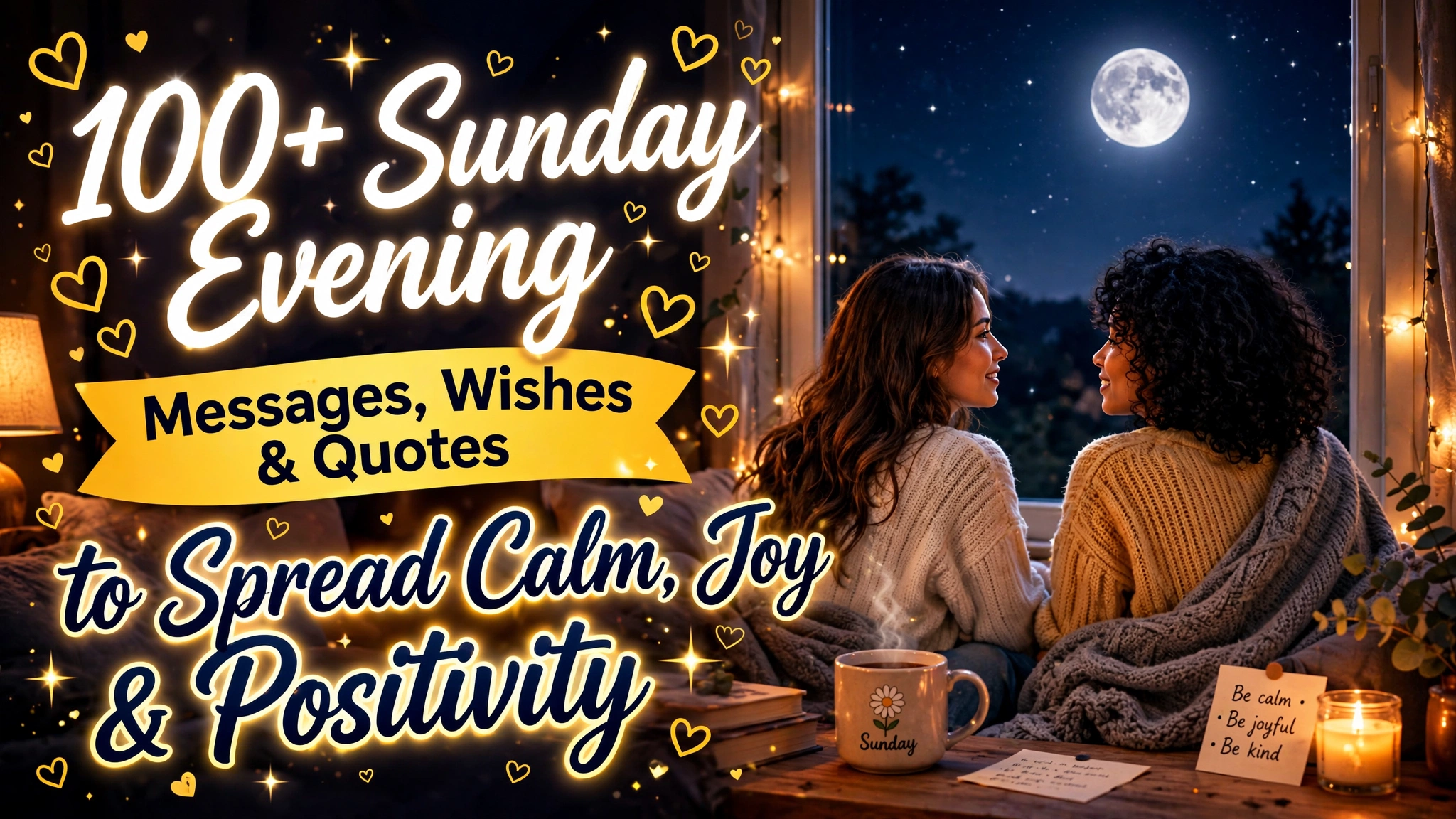 100+ Sunday Evening Messages, Wishes & Quotes to Spread Calm, Joy & Positivity