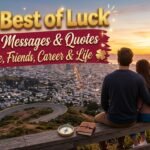 105+ Best of Luck Wishes, Messages & Quotes for Love, Friends, Career & Life