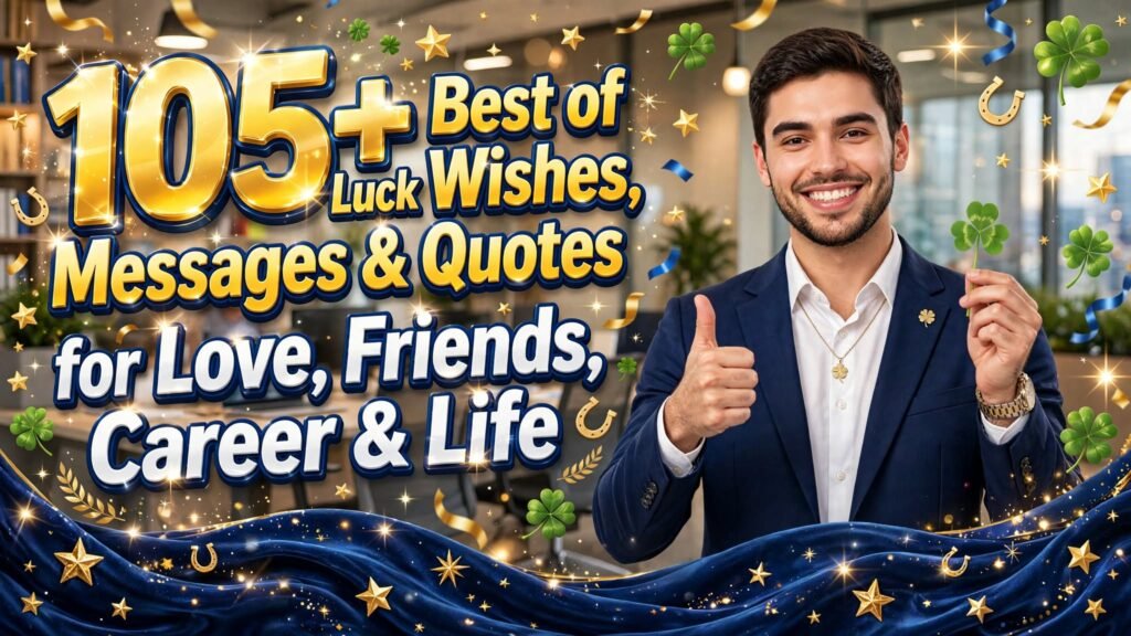 105+ Best of Luck Wishes, Messages & Quotes for Love, Friends, Career & Life (Seo)