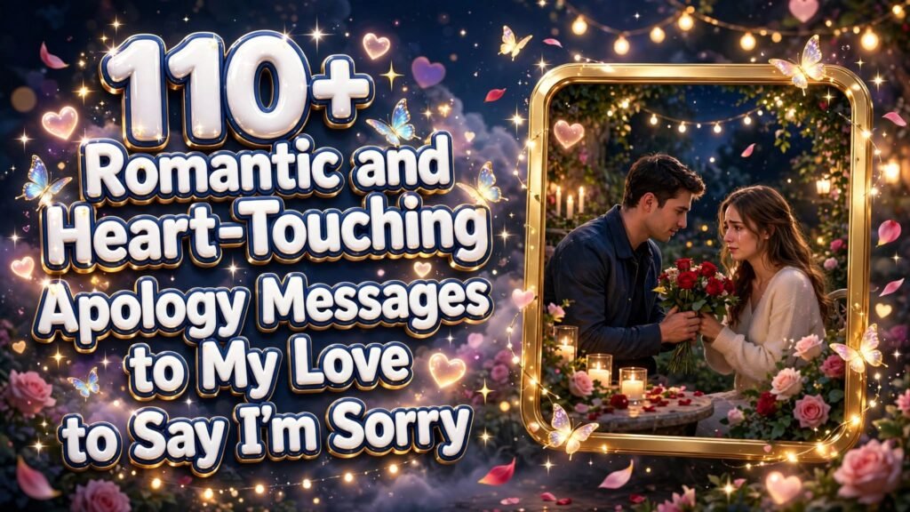 110+ Romantic and Heart-Touching Apology Messages to My Love to Say I’m Sorry (Seo)