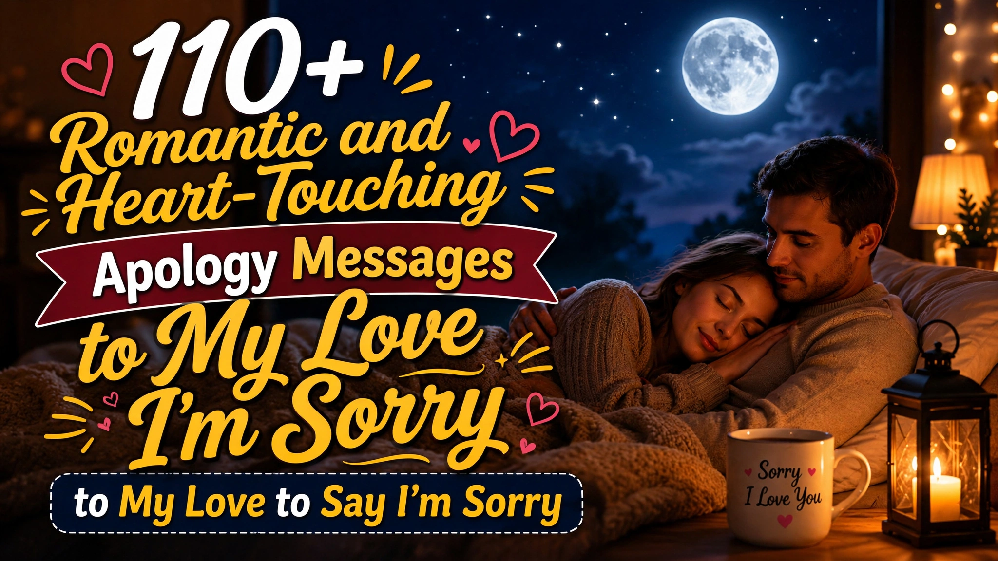 110+ Romantic and Heart-Touching Apology Messages to My Love to Say I’m Sorry