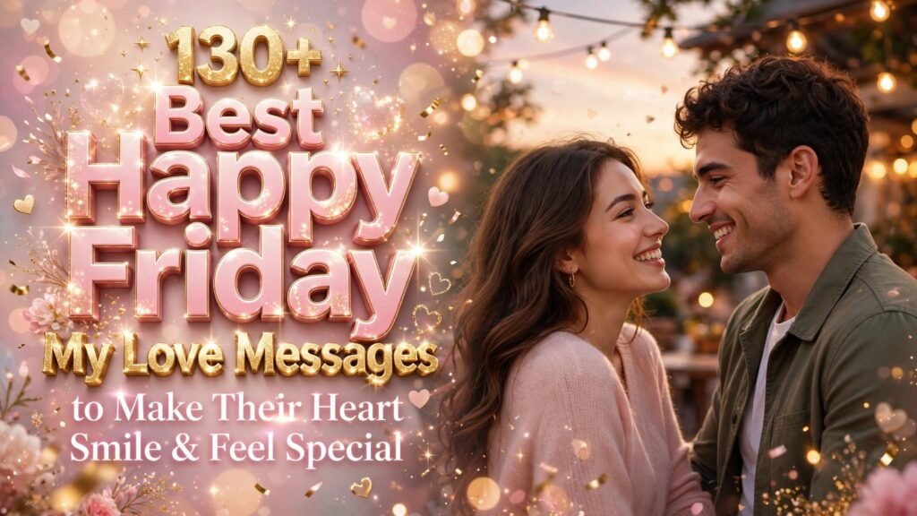 130+ Best Happy Friday My Love Messages to Make Their Heart Smile & Feel Special (Seo)