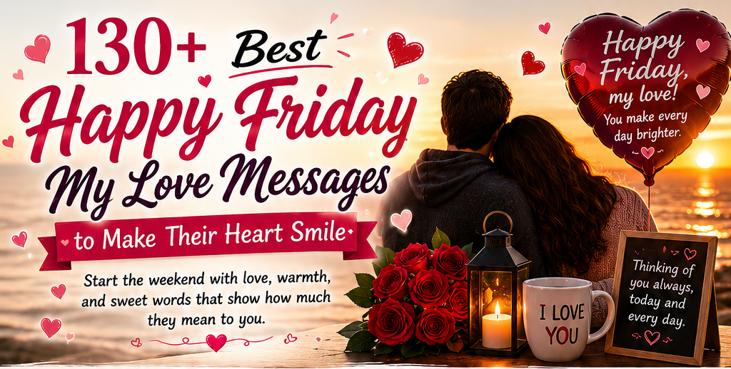 130+ Best Happy Friday My Love Messages to Make Their Heart Smile