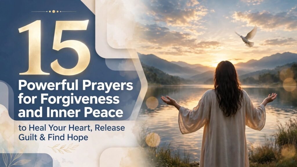 15 Powerful Prayers for Forgiveness and Inner Peace to Heal Your Heart, Release Guilt & Find Hope
