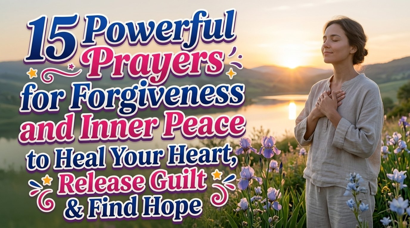 15 Powerful Prayers for Forgiveness and Inner Peace to Heal Your Heart, Release Guilt & Find Hope