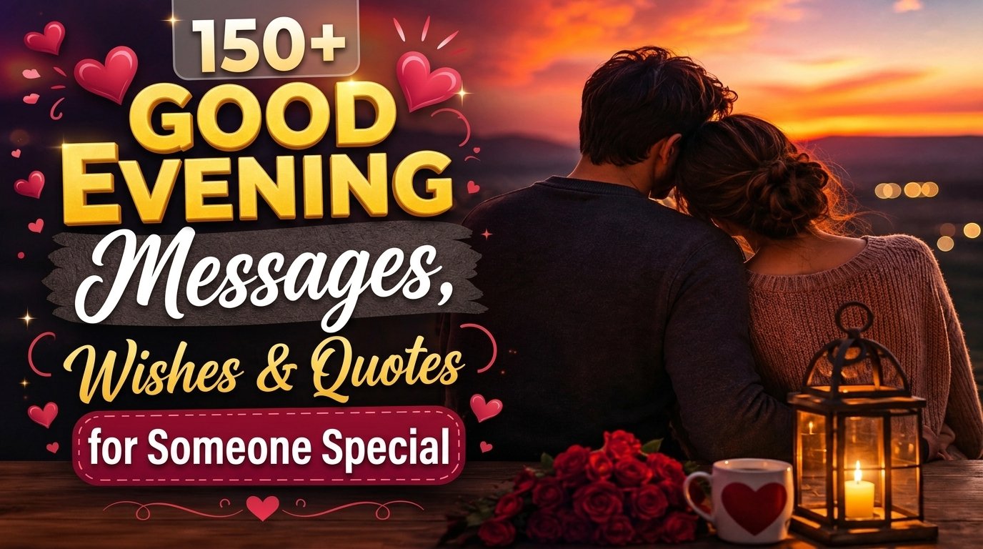 150+ Good Evening Messages, Wishes & Quotes for Someone Special