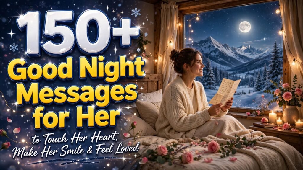 150+ Good Night Messages for Her to Touch Her Heart, Make Her Smile & Feel Loved (Seo-Wins)
