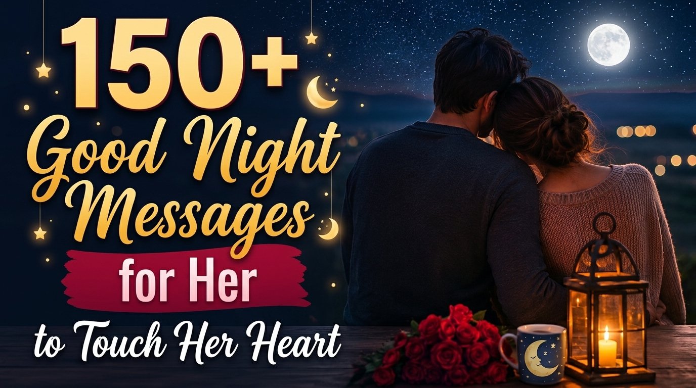 150+ Good Night Messages for Her to Touch Her Heart