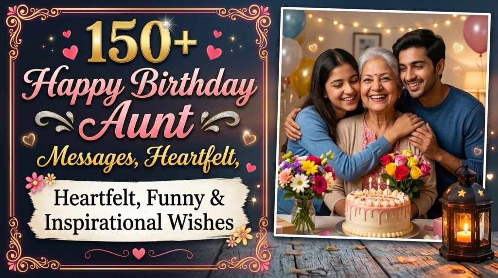 150+ Happy Birthday Aunt Messages, Heartfelt, Funny & Inspirational Wishes