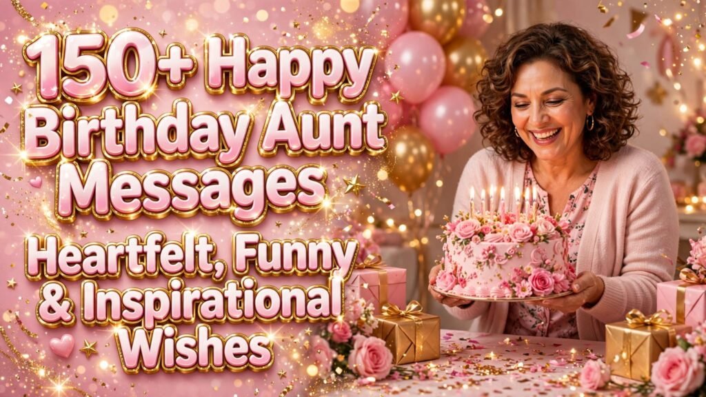 150+ Happy Birthday Aunt Messages, Heartfelt, Funny & Inspirational Wishes (Seo)