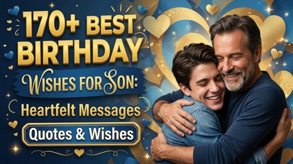170+ Best Birthday Wishes for Son Heartfelt Messages, Quotes & Wishes (Seo)