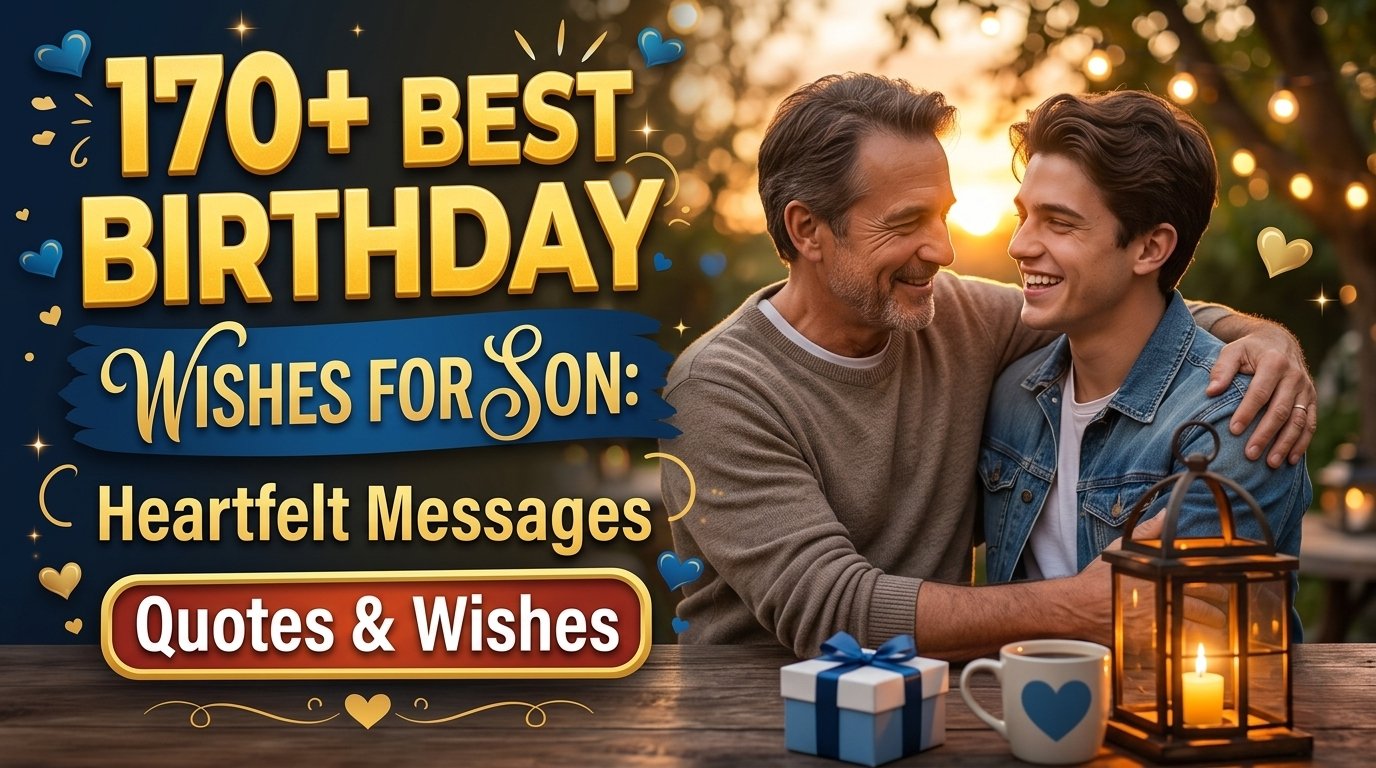 170+ Best Birthday Wishes for Son Heartfelt Messages, Quotes & Wishes
