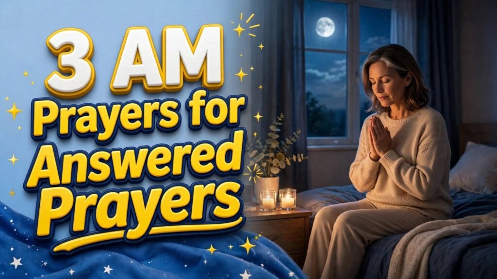 3 AM Prayers for Answered Prayers