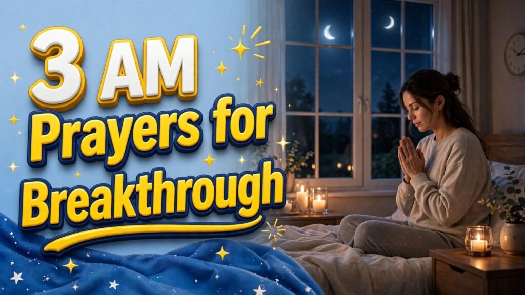 3 AM Prayers for Breakthrough