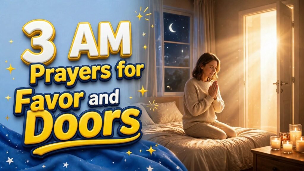 3 AM Prayers for Favor and Open Doors