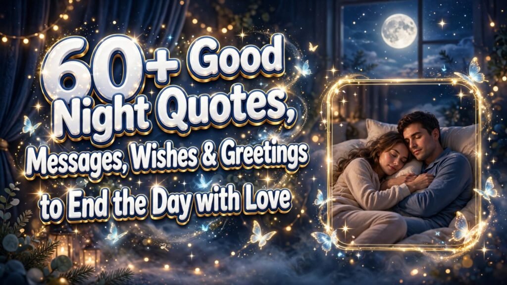 60+ Good Night Quotes, Messages, Wishes & Greetings to End the Day with Love (Seo)
