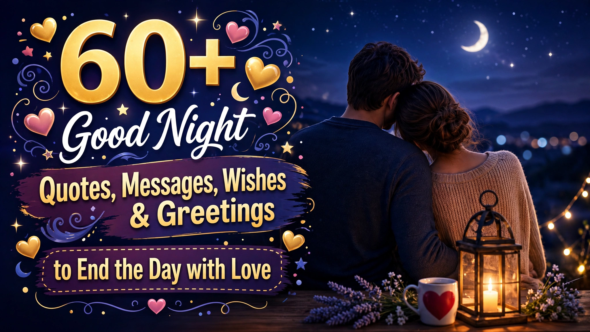 60+ Good Night Quotes, Messages, Wishes & Greetings to End the Day with Love