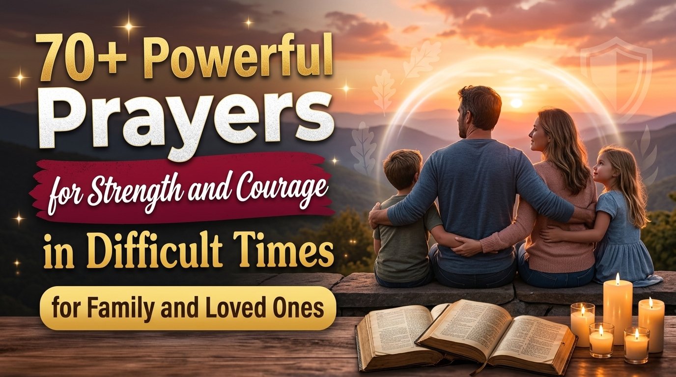 70+ Powerful Prayers for Strength and Courage in Difficult Times for Family and Loved Ones