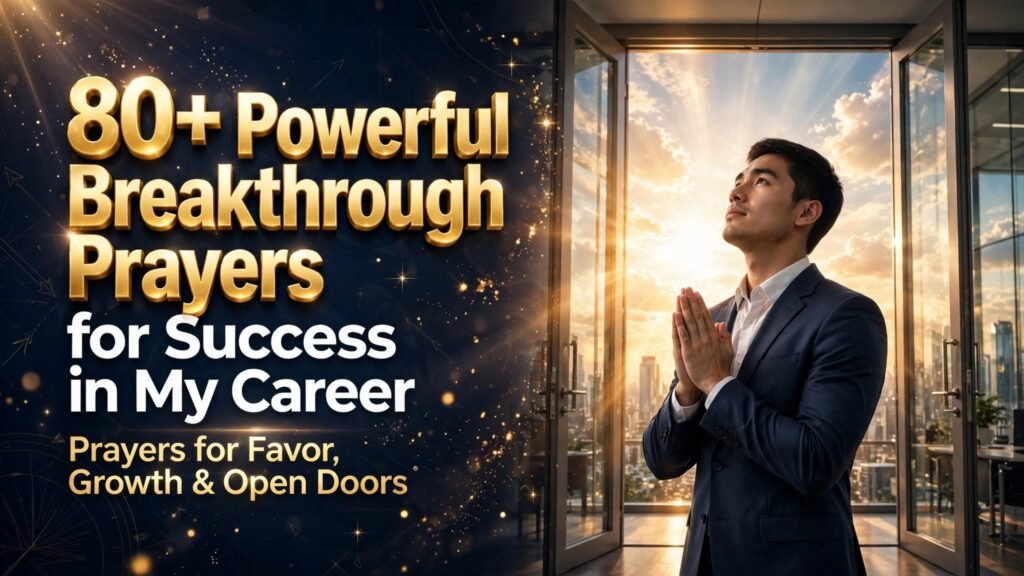 80+ Powerful Breakthrough Prayers for Success in My Career: Prayers for Favor, Growth & Open Doors