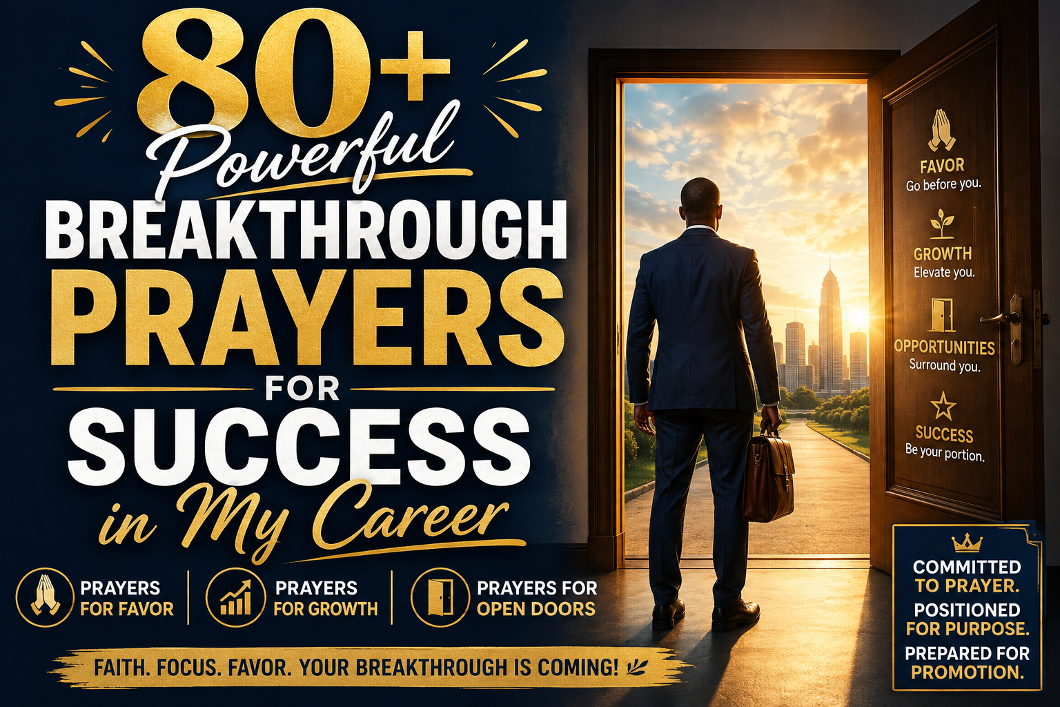 create Image 80+ Powerful Breakthrough Prayers for Success in My Career Prayers for Favor, Growth & Open Doors