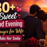 Create Image 80+ Sweet Good Evening Messages for Wife to Make Her Smile