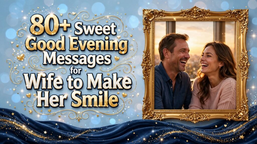 80+ Sweet Good Evening Messages for Wife to Make Her Smile