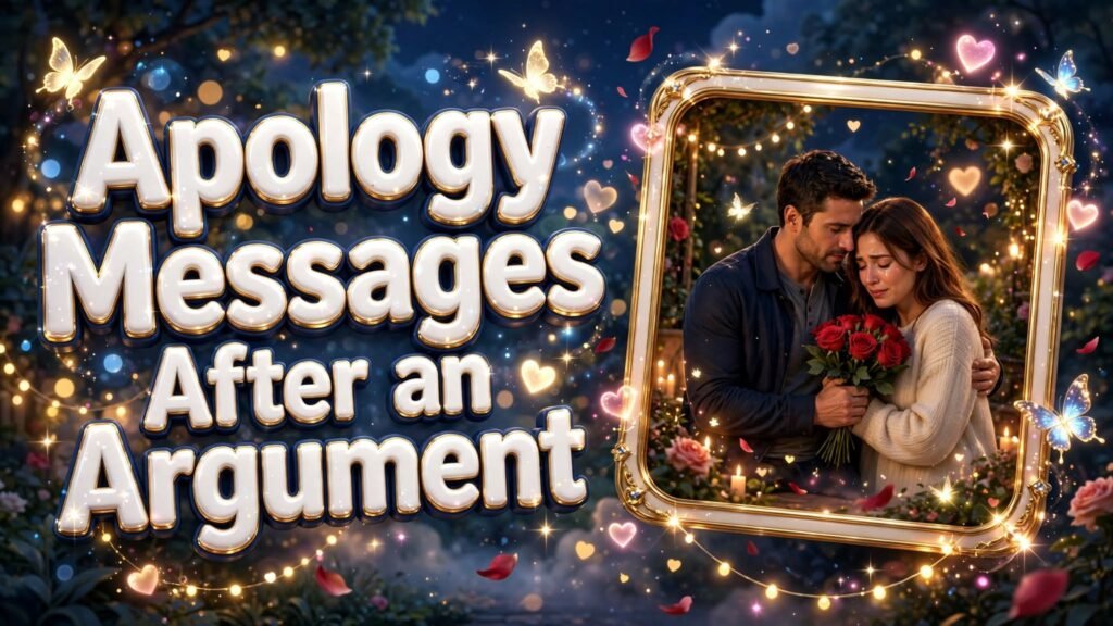 Apology Messages After an Argument (Seo)