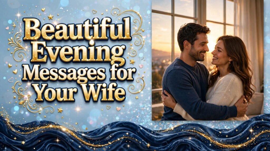 Beautiful Evening Messages for Your Wife (Seo)